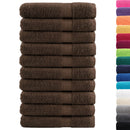 Premium saunahåndklæder SOLUND 10 stk. brun 80x200 cm 600 gsm
