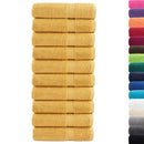Premium håndklæder SOLUND 10 stk. guld 50x100 cm 600 gsm