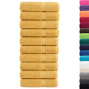 Premium badehåndklæder SOLUND 10 stk. guld 100x150 cm 600 gsm
