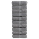 Premium vaskehåndklæder SOLUND 10 stk. grå 30x30 cm 600 gsm