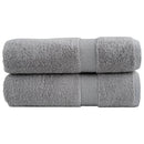 Premium badehåndklæder SOLUND 2 stk. grå 100x150 cm 600 gsm