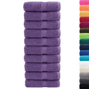 Premium vaskehåndklæder SOLUND 10 stk. lilla 30x30 cm 600 gsm