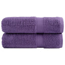 Premium badehåndklæder SOLUND 2 stk. lilla 100x150 cm 600 gsm