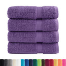 Premium badehåndklæder SOLUND 4 stk. lilla 100x150 cm 600 gsm
