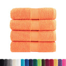 Premium vaskehåndklæder SOLUND 4 stk. orange 30x30 cm 600 gsm