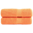 Premium badehåndklæder SOLUND 2 stk. orange 100x150 cm 600 gsm
