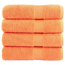 Premium badehåndklæder SOLUND 4 stk. orange 100x150 cm 600 gsm