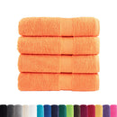Premium badehåndklæder SOLUND 4 stk. orange 100x150 cm 600 gsm