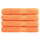 håndklæder SOLUND 4 stk. Premium 100x200 cm 600 g/m2 orange