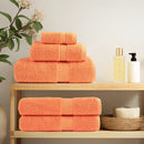 håndklæder SOLUND 4 stk. Premium 100x200 cm 600 g/m2 orange
