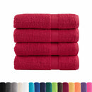 Premium badehåndklæder SOLUND 4 stk. rød 100x150 cm 600 gsm