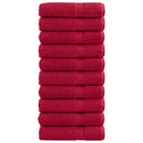 Premium badehåndklæder SOLUND 10 stk. rød 100x150 cm 600 gsm