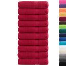 Premium badehåndklæder SOLUND 10 stk. rød 100x150 cm 600 gsm