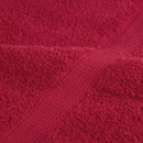 håndklæder SOLUND 10 stk. Premium 100x200 cm 600 g/m2 rød