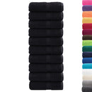 gæstehåndklæder SOLUND 10 stk. Premium 30x50 cm 600 g/m2 sort