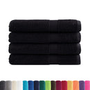 saunahåndklæder SOLUND 4 stk. Premium 80x200 cm 600 g/m2 sort
