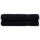 håndklæder SOLUND 2 stk. Premium 100x200 cm 600 g/m2 sort