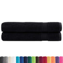 håndklæder SOLUND 2 stk. Premium 100x200 cm 600 g/m2 sort