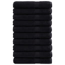 håndklæder SOLUND 10 stk. Premium 100x200 cm 600 g/m2 sort