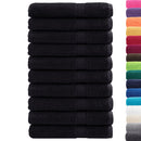 håndklæder SOLUND 10 stk. Premium 100x200 cm 600 g/m2 sort