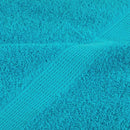 Gæstehåndklæde SOLUND 4 stk. Turkis 15 x 21 cm 550 gsm