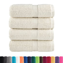 Premium vaskehåndklæder SOLUND 4 stk. cremefarvede 30x30 cm 600 gsm