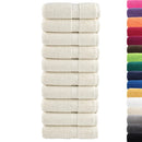 Premium vaskehåndklæder SOLUND 10 stk. cremefarvede 30x30 cm 600 gsm