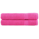 håndklæder SOLUND 2 stk. Premium 100x200 cm 600 g/m2 pink