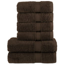 håndklæder 6 stk. Premium SOLUND 600 g/m2 brun