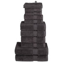 håndklæder 12 stk. Premium SOLUND 600 g/m2 antracit