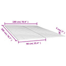 sengelameller med 48 lameller 2 stk. 90x200 cm
