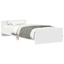sengeramme 90x200 cm konstrueret træ hvid