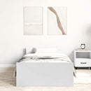 sengeramme 90x200 cm konstrueret træ hvid