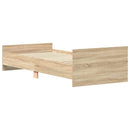 sengeramme 90x200 cm uden madras konstrueret træ sonoma-eg