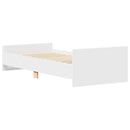 sengeramme 100x200 cm konstrueret træ hvid