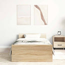 sengeramme 100x200 cm uden madras konstrueret træ sonoma-eg