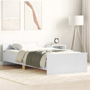 sengeramme 90x190 cm konstrueret træ hvid