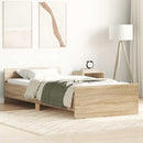 sengeramme 90x190 cm uden madras konstrueret træ sonoma-eg
