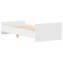 sengeramme 75x190 cm konstrueret træ hvid