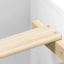 sengeramme 75x190 cm konstrueret træ hvid