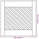 skabslåger 2 stk. 39,5x39,5 cm gitterdesign massivt fyrretræ