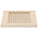 skabslåger 2 stk. 49,5x39,5 cm gitterdesign massivt fyrretræ