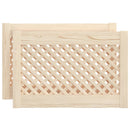 skabslåger 2 stk. 59,5x39,5 cm gitterdesign massivt fyrretræ