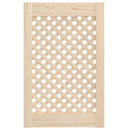 skabslåger 2 stk. 39,5x61,5 cm gitterdesign massivt fyrretræ