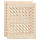 skabslåger 2 stk. 49,5x61,5 cm gitterdesign massivt fyrretræ