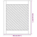 skabslåger 2 stk. 49,5x61,5 cm gitterdesign massivt fyrretræ