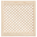 skabslåger 2 stk. 59,5x61,5 cm gitterdesign massivt fyrretræ
