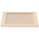 skabslåger 2 stk. 59,5x61,5 cm gitterdesign massivt fyrretræ