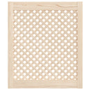 skabslåger 2 stk. 59,5x69 cm gitterdesign massivt fyrretræ