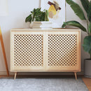 skabslåger 2 stk. 59,5x69 cm gitterdesign massivt fyrretræ